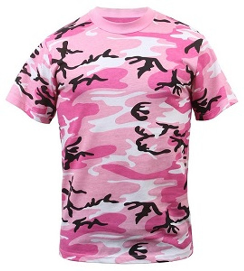 Kids Pink Camo T-Shirts