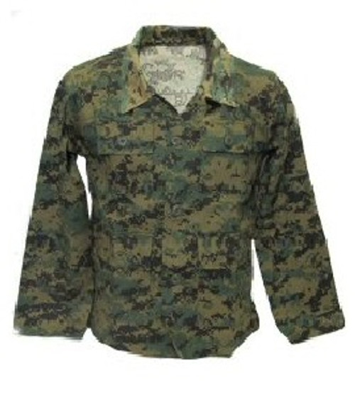Kids Woodland Digital Camo BDU Shirt
