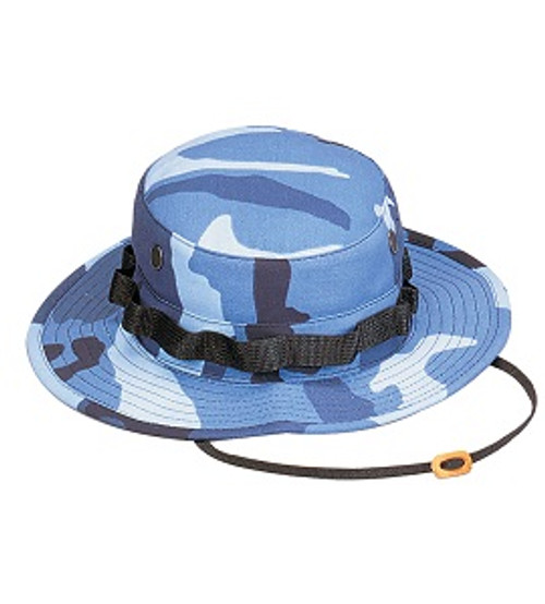 Kids Sky Blue Camo Boonie Hat Kids Sky Blue Camo Boonie Hat