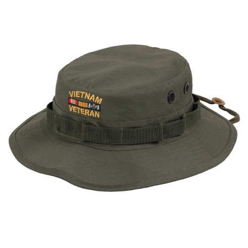 Vietnam Veteran Boonie Hats - Olive Green
