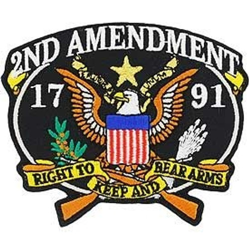 2nd Amendment 1791 Right to Keep and Bear Arms Embroidered Patch 2nd Amendment 1791 Right to Keep and Bear Arms Embroidered Patch