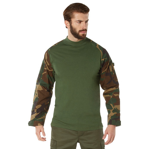 Woodland Camo Fire Retardant NYCO Combat Shirt