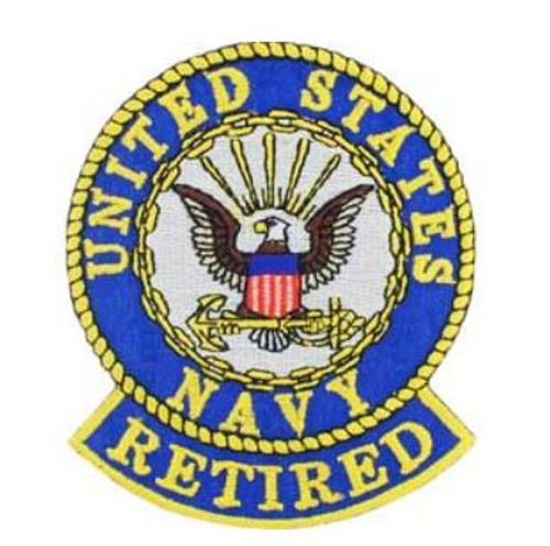 Navy Retired Patch Navy Retired Patch