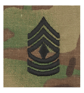 Sew On Scorpion First Sergeant Rank