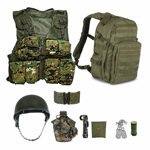 Marine Woodland Digital Platoon Leader Deluxe Play Set