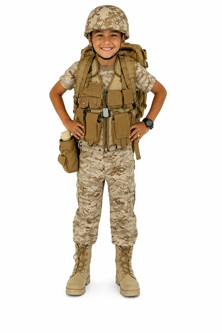 Marine Desert Digital Platoon Leader Deluxe Play Set