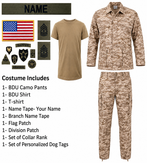 Adult Desert Digital Camo Costume
