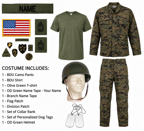 Adult Woodland Digital Camo Costume