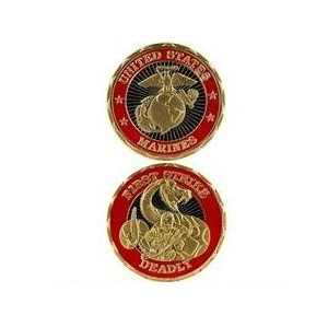 Marine First Strike Challenge Coin
