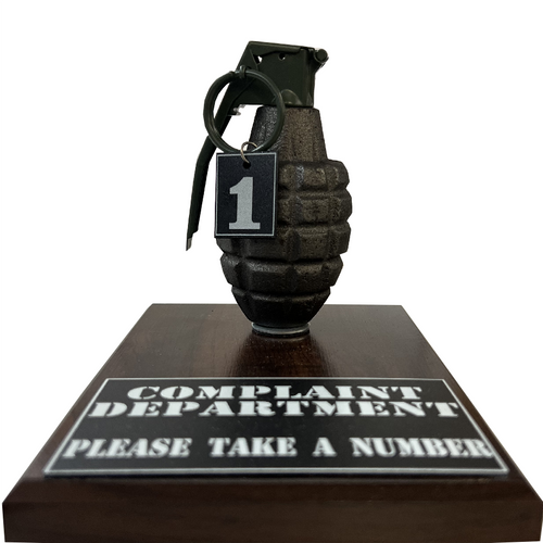 Complaint Department Pineapple Grenade Desk Top Version  Complaint Department Pineapple Grenade Desk Top Version