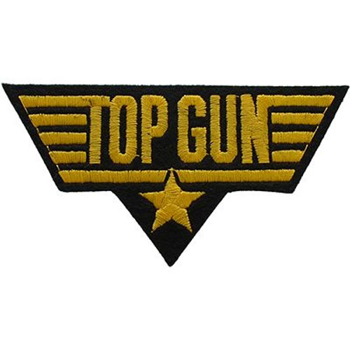 Black and Gold Top Gun Patch Black and Gold Top Gun Patch