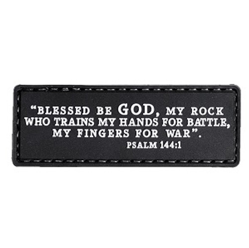 Psalms 144:1 Inspirational Morale Patch