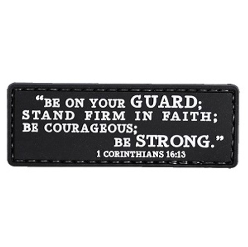1 CORINTHIANS 16:13 Inspirational Morale Patch