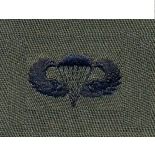 OD Green Sew-on Parachutist Jump Wings Qualification Badge