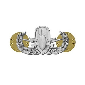 Patch Brodé Tactique EOD (Explosive Ordnance Disposal) - Velcro Crochet - 8,5x5 Cm - Pour Uniforme, Airsoft, Fan - 7