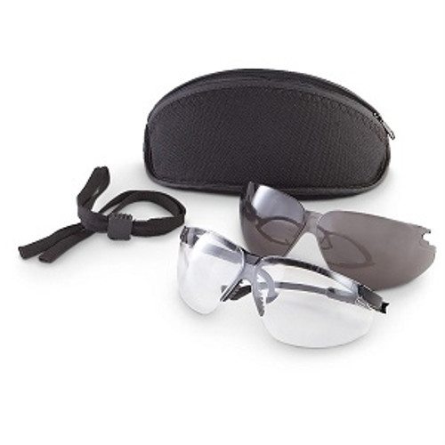  Used U.S. Military UVEX XC Safety Glasses Kit