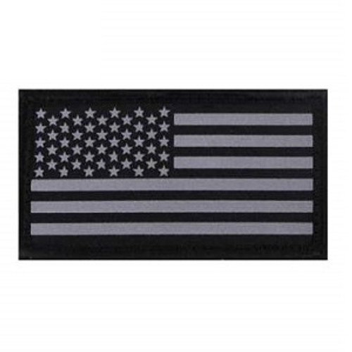 Reflective US Flag Patch with Hook Back Reflective US Flag Patch with Hook Back