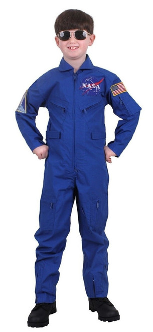 Kids NASA Flight Coveralls Costume with Official NASA Patch