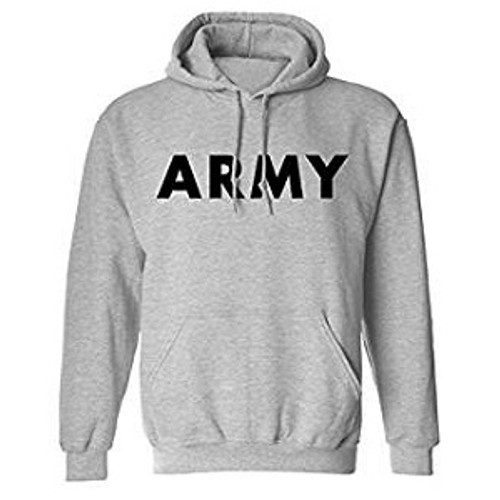 Army Hoodie Sweatshirt Grey Army Hoodie Sweatshirt Grey