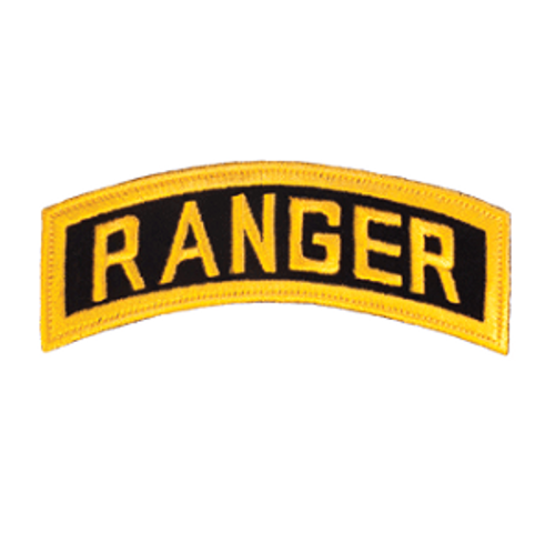Black and Gold Ranger Tab Patch Black and Gold Ranger Tab Patch
