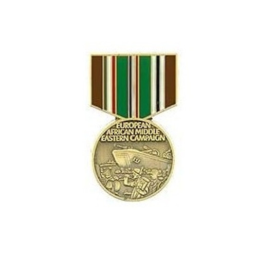 European African Middle Eastern Campaign Medal Hat Pin