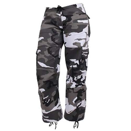 Womens City Camo Cargo Pants