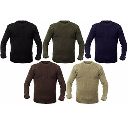 Commando Uniform Crew Neck Acrylic Military Sweater 
