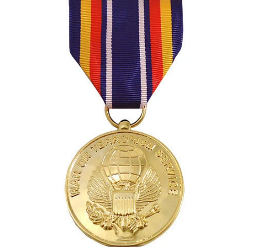 Global War on Terrorism Service Medal Anodized Full Size