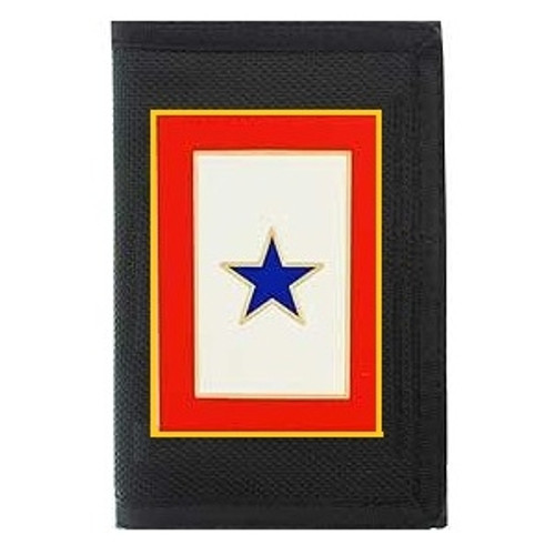 Blue Star Tri Fold Wallet
