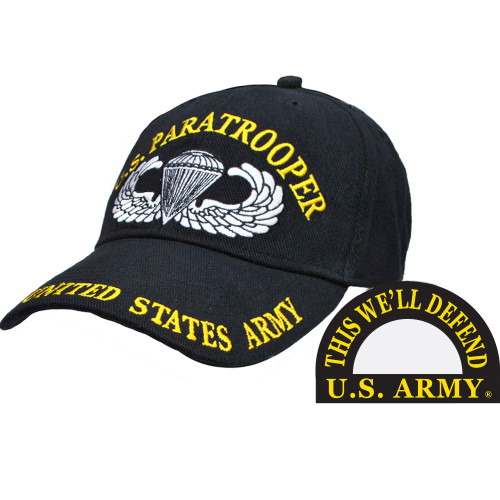 U.S. Army Paratrooper Embroidered Ball Cap