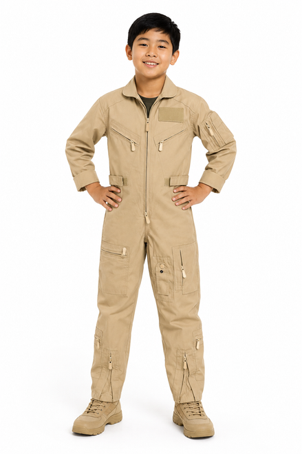 Kids Khaki Flight Suit