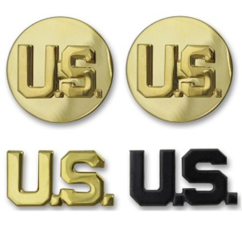 Army U.S. Letters Branch Insignia - Officer and Enlisted Army U.S. Letters Branch Insignia - Officer and Enlisted