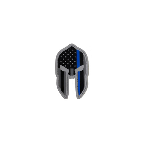 BLUE LINE SPARTAN AMERICAN FLAG PVC PATCH BLUE LINE SPARTAN AMERICAN FLAG PVC PATCH