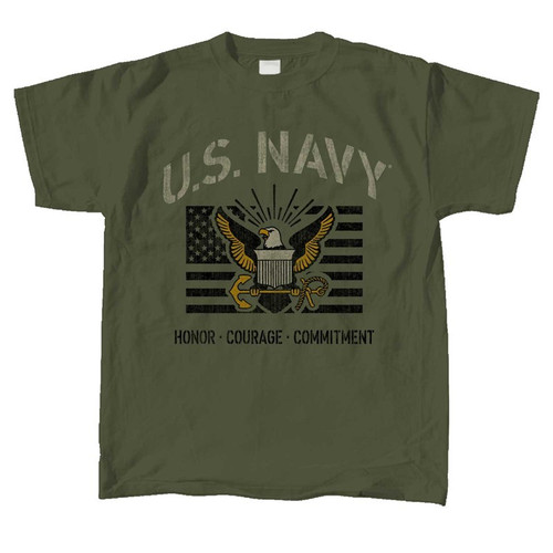 Navy Vintage Stencil T-Shirt Navy Vintage Stencil T-Shirt