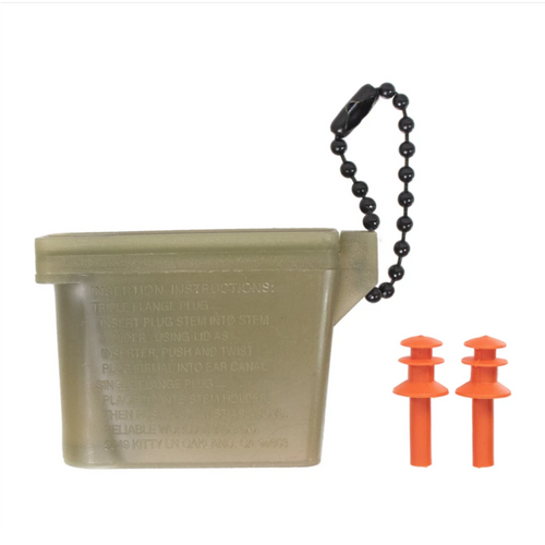 Ear Plugs With Chain And Case - Medium Size Ear Plugs With Chain And Case - Medium Size