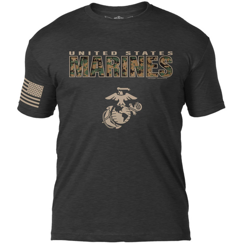 USMC Camo Text T-Shirt USMC Camo Text T-Shirt