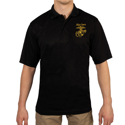 US Marine Corps Moisture Wicking Polo Shirt US Marine Corps Moisture Wicking Polo Shirt
