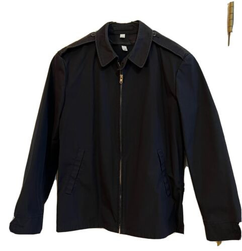  Used Army Jacket, Man’s, Water Repellent, Black 385, w/ Zip In Liner