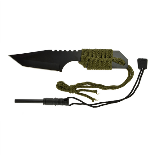 Hunting Knife With Fire Starter