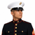 USMC Enlisted Dress Blue White Service Cap