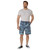Sky Blue Digital Camo, Button Fly, 6 Pockets - Camo Shorts