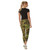 Camo Yoga Pants - Gym Leggings for Working Out, Ankle Zipper