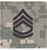 Sgt First Class Rank w/ Hook fastener 