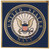 Navy Insignia Gold Metallic Sticker