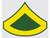 U.S. Army E-3 Private 1st Class Decal