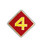 4th Marine Division Pin 