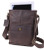 Brown Leather Military Tech Bag