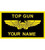 Custom Top Gun Name Tag