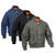 Mens Lightweight Nylon Bomber Jacket, MA-1 Flight Jacket