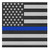 Thin Blue Line Flag Bandana
